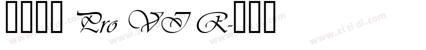 小塚明朝 Pro VI R字体转换